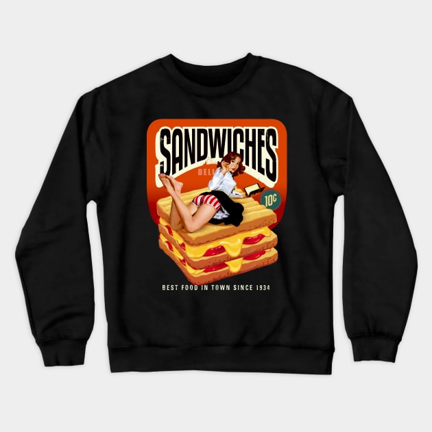 sandwich lover Crewneck Sweatshirt by Trazzo